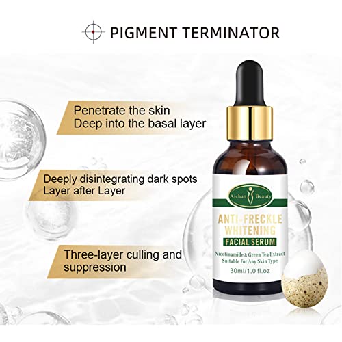 Aichun Beauty Anti-Freckle Facial Serum – Nicotinamide & Green Tea Extract (30ml)