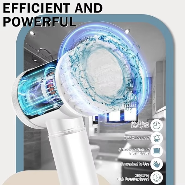 Magic Brush Wireless Battery Cleaning Brush Rechargeable