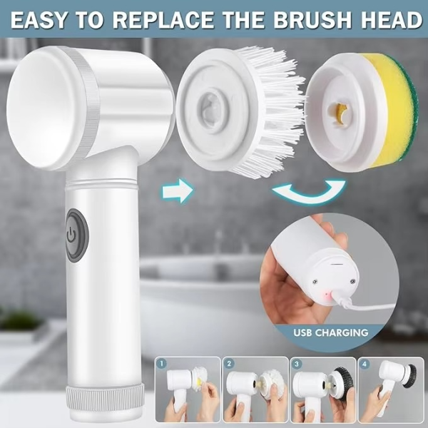 Magic Brush Wireless Battery Cleaning Brush Rechargeable