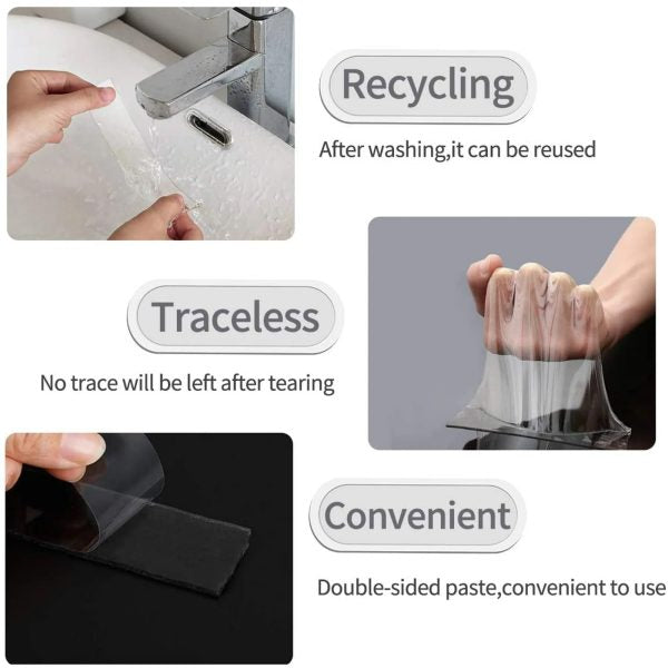 Nano Tape – Double-Sided Self-Adhesive Tape for Walls, Kitchen, Photos & Posters