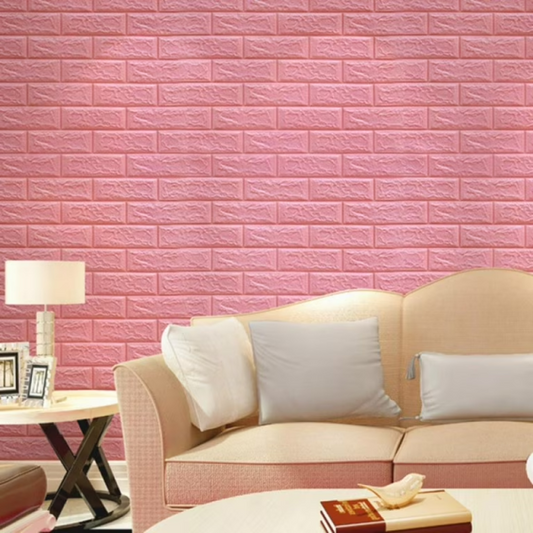1 Pc 2mm 3D Wall Panel – Peel & Stick Foam, Self-Adhesive 3D Brick Wallpaper for Interior Wall Decor