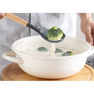 Heat Resistant Silicone Utensil Set – Wooden Handle Kitchen Tools