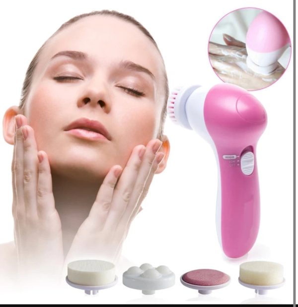 5-in-1 Beauty Kit – Makeup Remover, Scrub, Blackhead Remover, Lotion Applicator & More