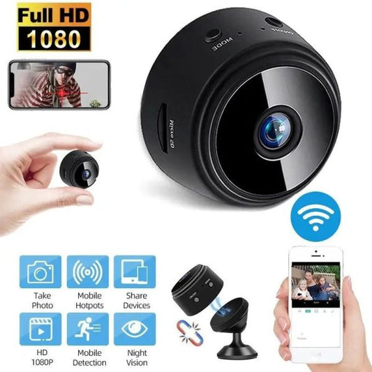 A9 Mini Camera with Stand – WiFi Wireless HD Camera, Home Security DVR with V38 App Monitoring