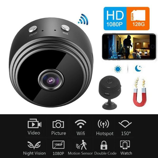 A9 Mini Camera with Stand – WiFi Wireless HD Camera, Home Security DVR with V38 App Monitoring