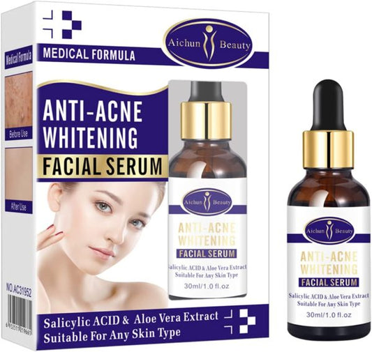 Aichun Beauty Anti-Acne Whitening Serum – Aloe Vera & Salicylic Acid (30ml)