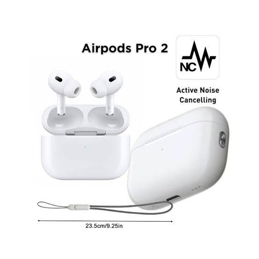 AirPods Pro 2 Wireless Earbuds – Noise Reduction, ANC, Best Quality for Android, White Color with Dori