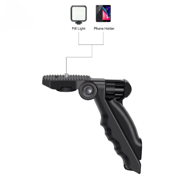 AY-49 Vlogger Video Kit – Vlog Microphone, LED Fill Light, Mini Tripod & Mobile Holder