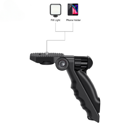 AY-49 Vlogger Video Kit – Vlog Microphone, LED Fill Light, Mini Tripod & Mobile Holder