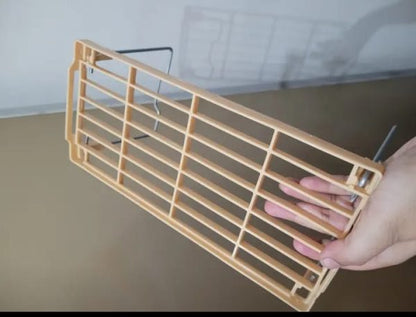 Folding Stack-Up Shelf for Spice Jars – Kitchen Cabinet Storage & Pantry Organizer