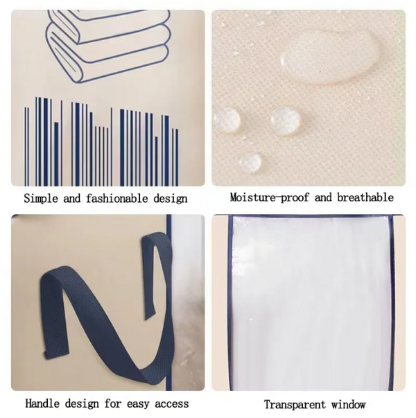 Heavy Quality Barcode Print Storage Bag – Non-Woven Fabric for Cloth Storage