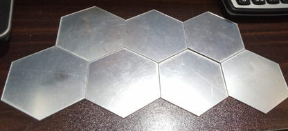Pack of 12 Hexagon Shape Acrylic Mirror Wall Stickers