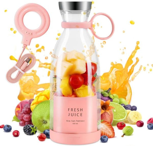 Mini Portable Blender Rechargeable – 420ml ( Random Color )