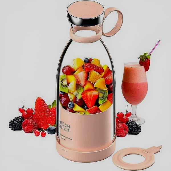 Mini Portable Blender Rechargeable – 420ml ( Random Color )