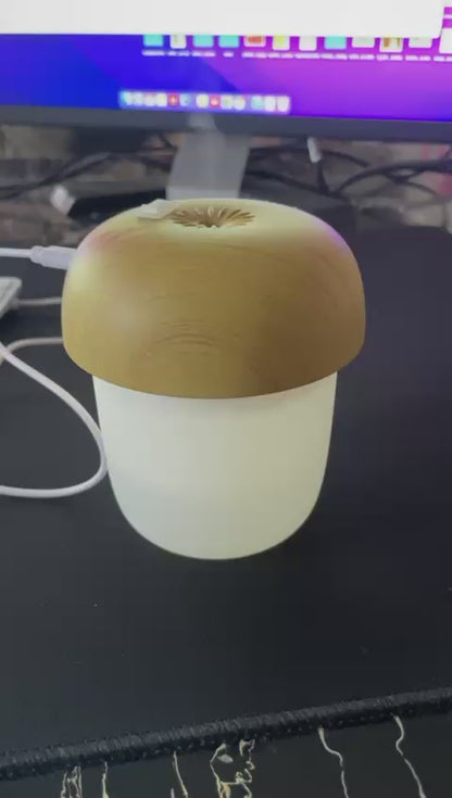 Portable Mushroom Humidifier – Mini USB Aroma Diffuser, 300ml Cool Mist, with Box