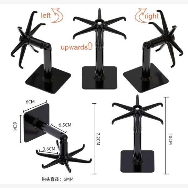 360° Rotating Sticking Hook – Kitchen Spoon & Utensil Holder Stand