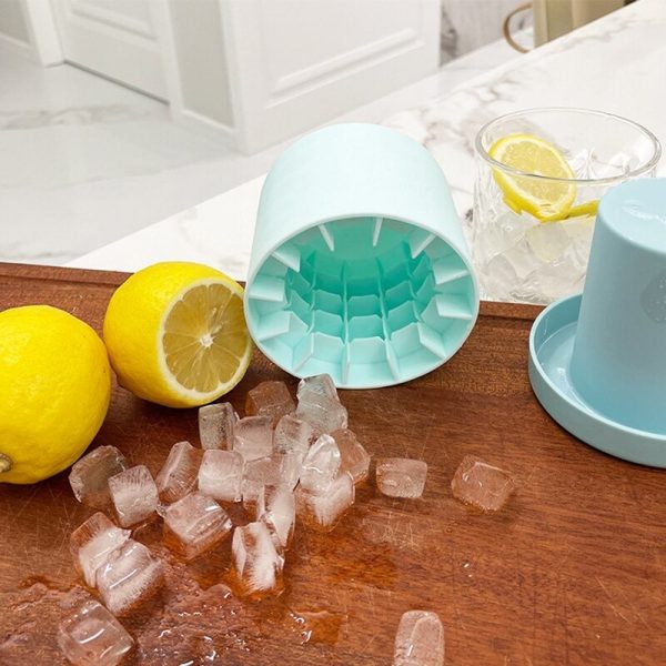 Silicone Ice Cube Maker & Ice Bucket Cup Mold – 2-in-1 Cooling Magic (random Color)