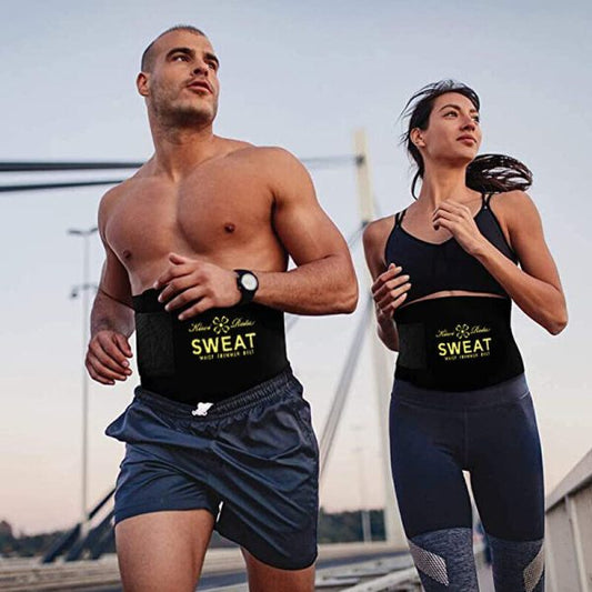 Sweat Belt For Weight Loss Slimming Trimming Waist Trainer Fitness Belt For Men And Women