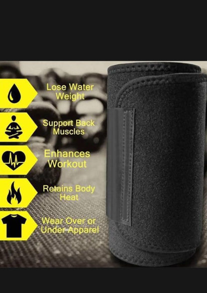 Sweat Belt For Weight Loss Slimming Trimming Waist Trainer Fitness Belt For Men And Women