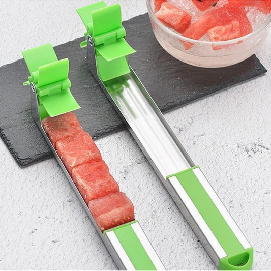 Windmill Watermelon Slicer – Stainless Steel Cube Cutter Tool