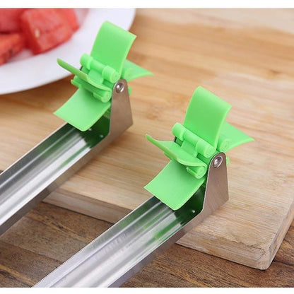 Windmill Watermelon Slicer – Stainless Steel Cube Cutter Tool