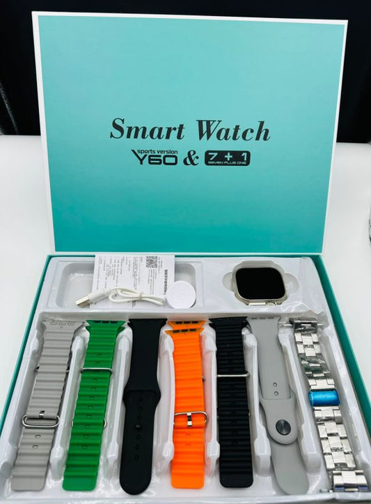 Y60 Smart Watch – 7-in-1 Fitness Tracker with Heart Rate Monitor, Sleep Tracking & More